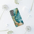 Aquamarine inspired Geode in Watercolor - Impact Resistant Phone Case